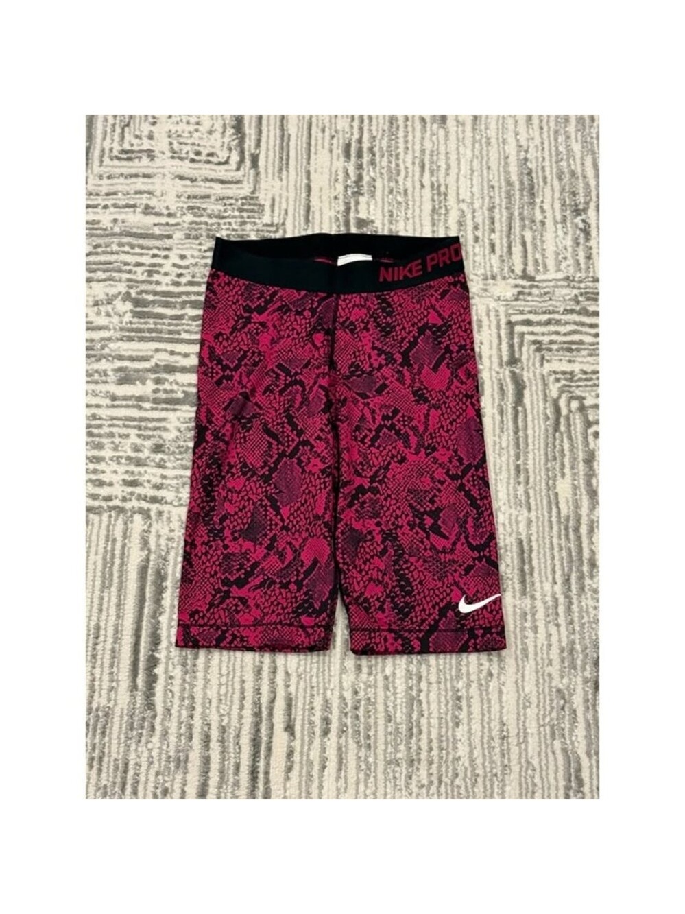 NEW Nike Pro "Vixen" women's small pink/black snakeskin dri-fit shorts R: $65